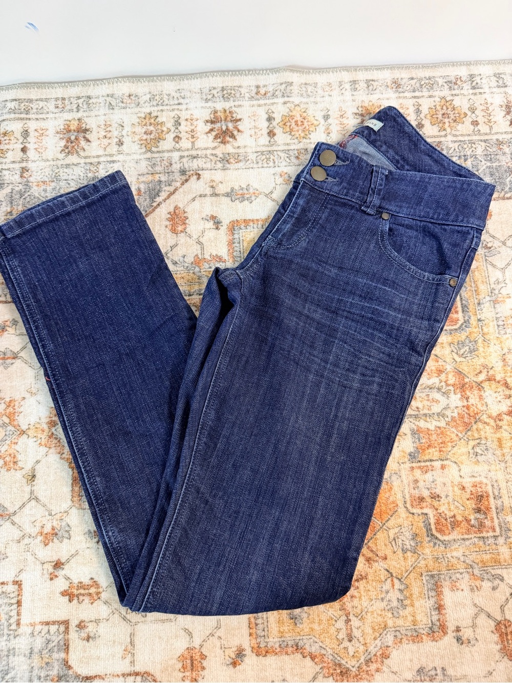 CAbi Lou Lou Dark Wash Straight Leg Jeans